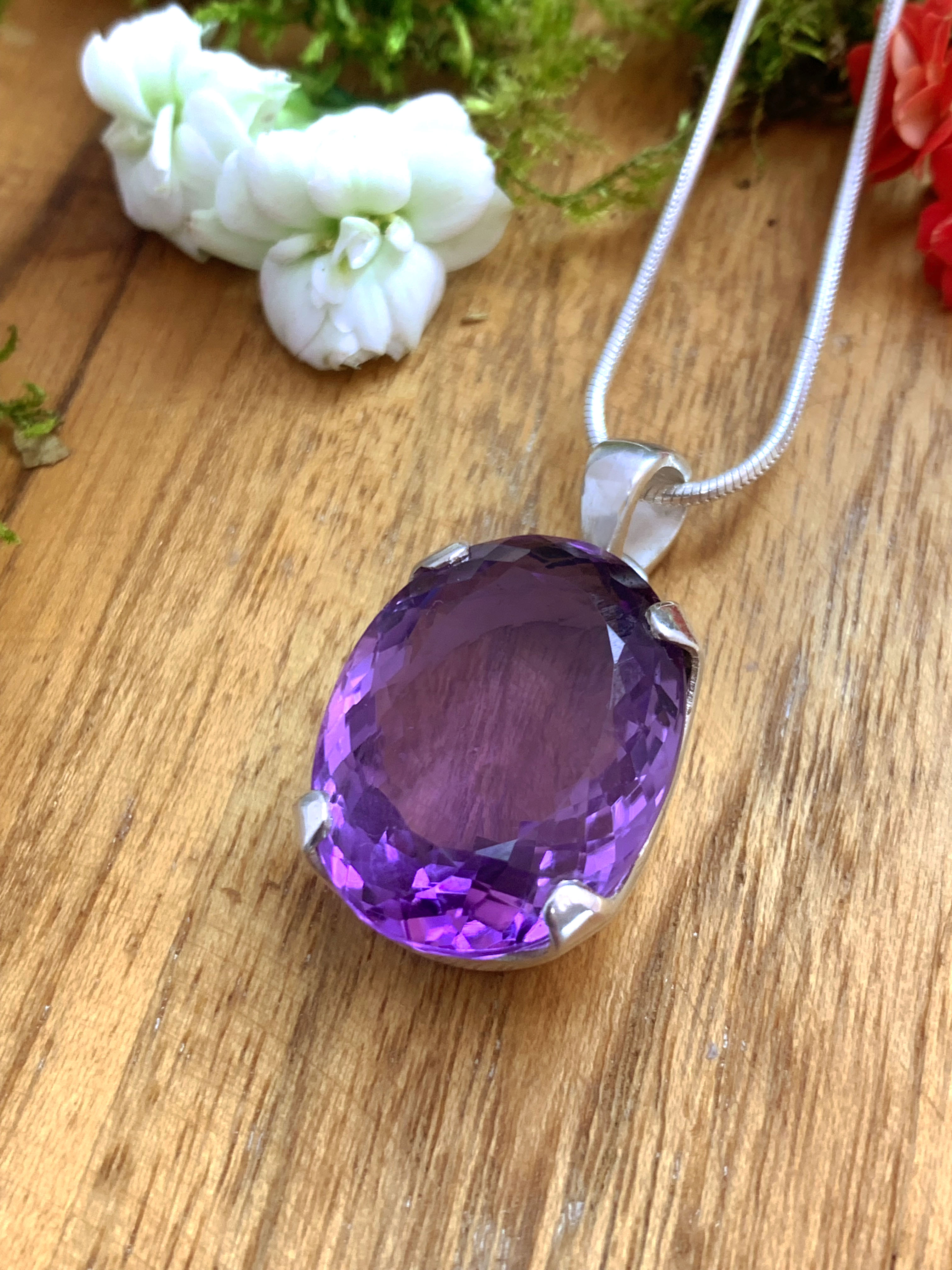 amethyst-anhaenger-amethyst-pendant-ah03348 Amethyst Anhänger - TOP Afrika