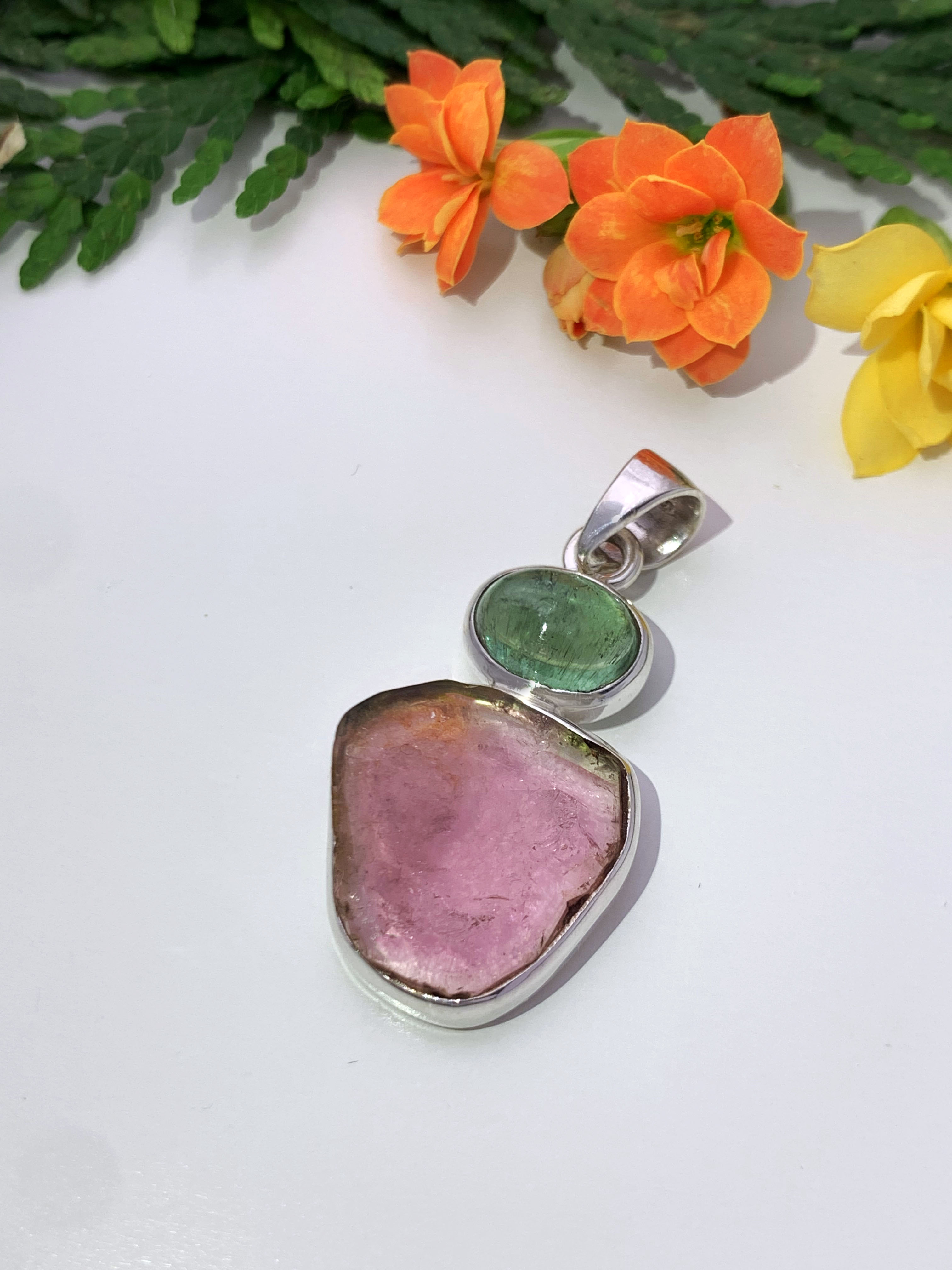 Watermelon Tourmaline Pendant