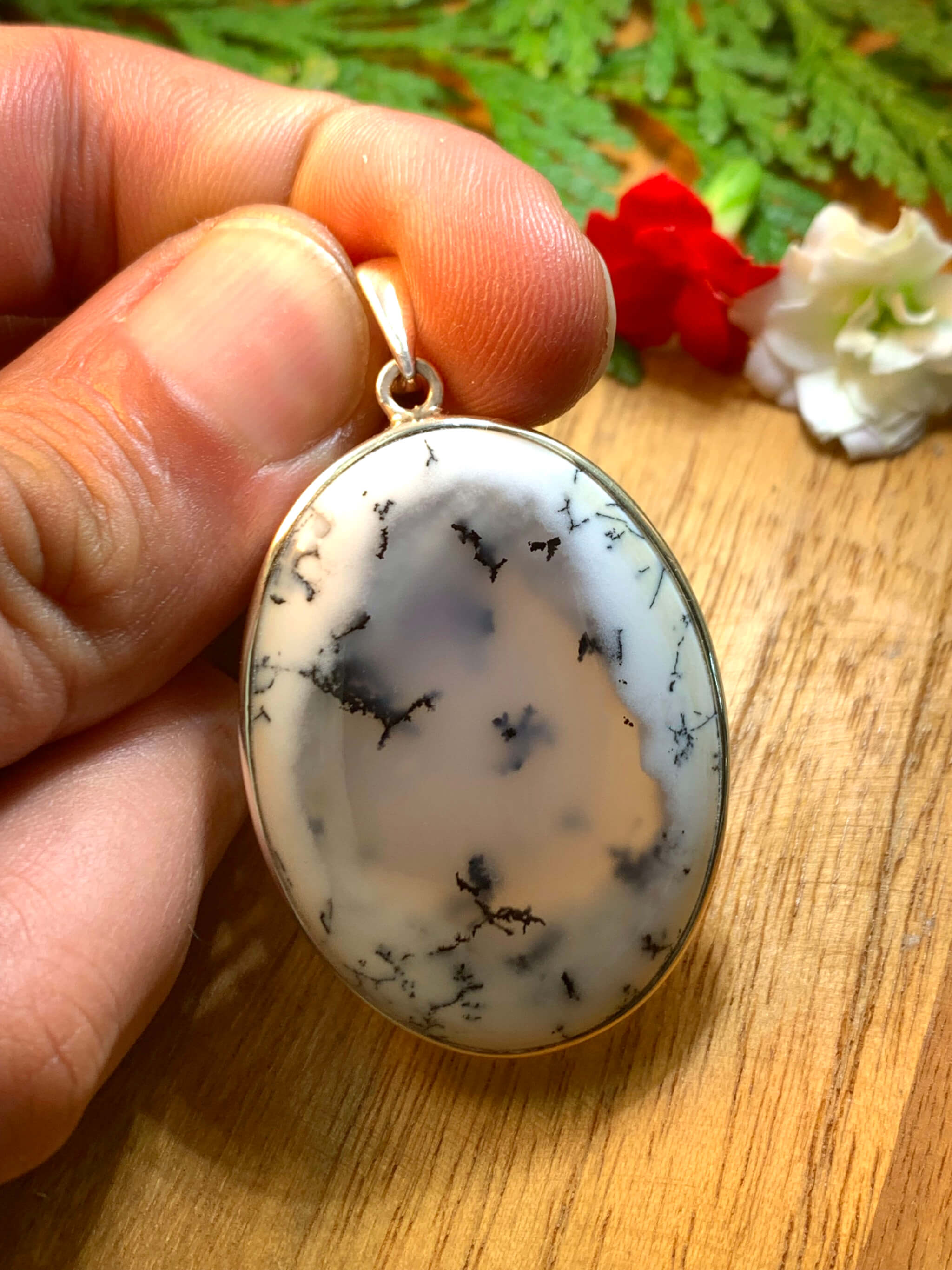 Dendritic Agate Pendant