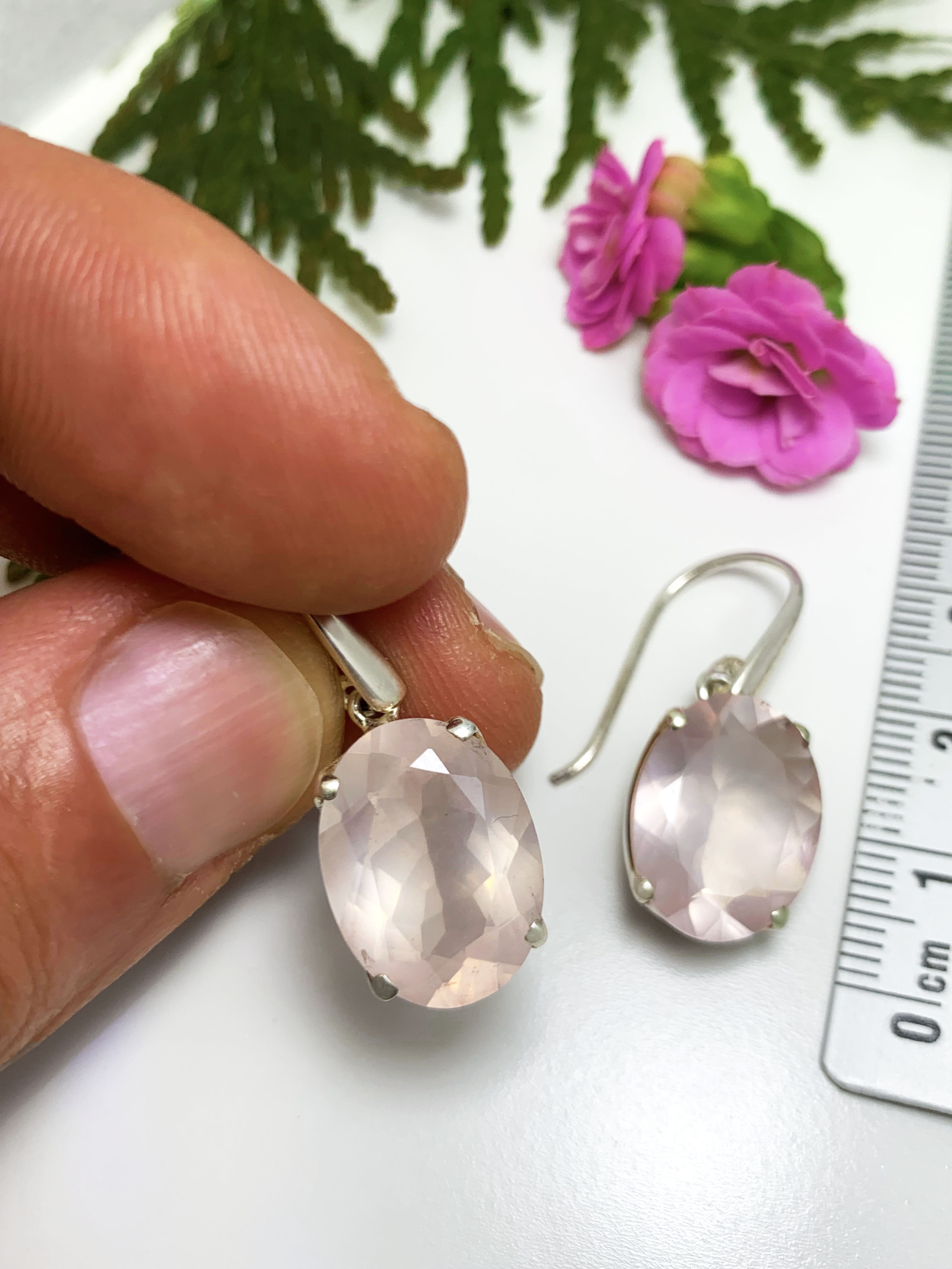 rosequarz-ohrhaenger-rosenquartz-earrings-ohr00891-2 Rose Quartz Earrings