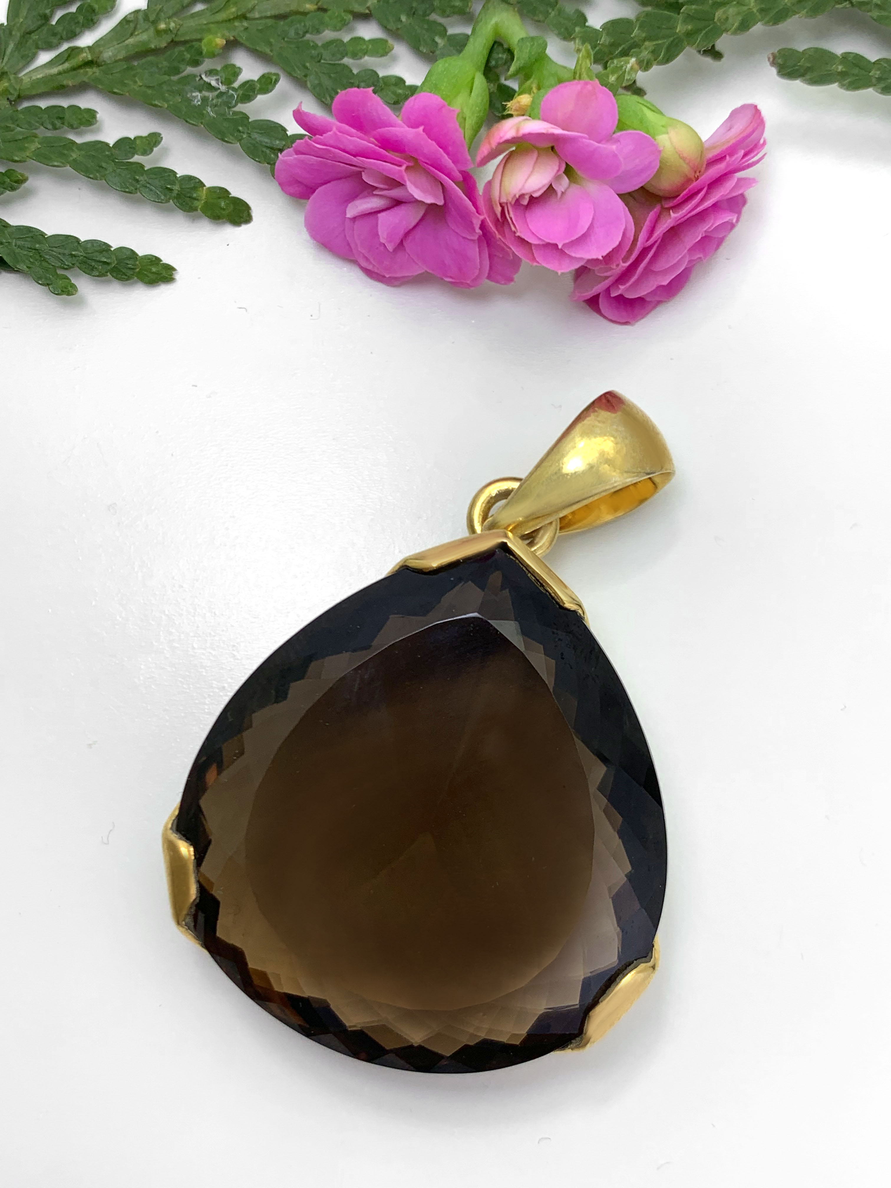 Smoky Quartz Pendant - XL