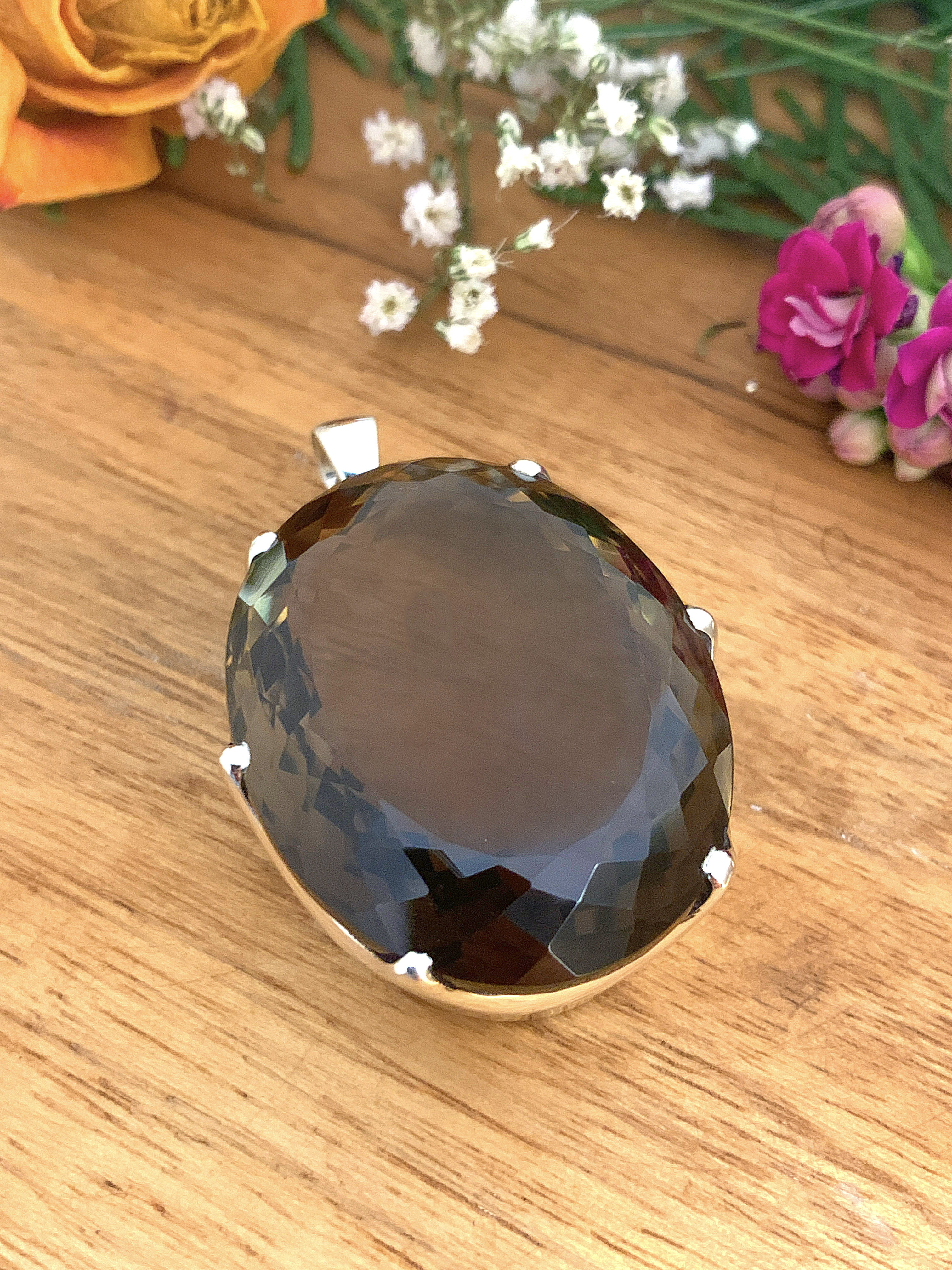 Smoky Quartz Pendant L