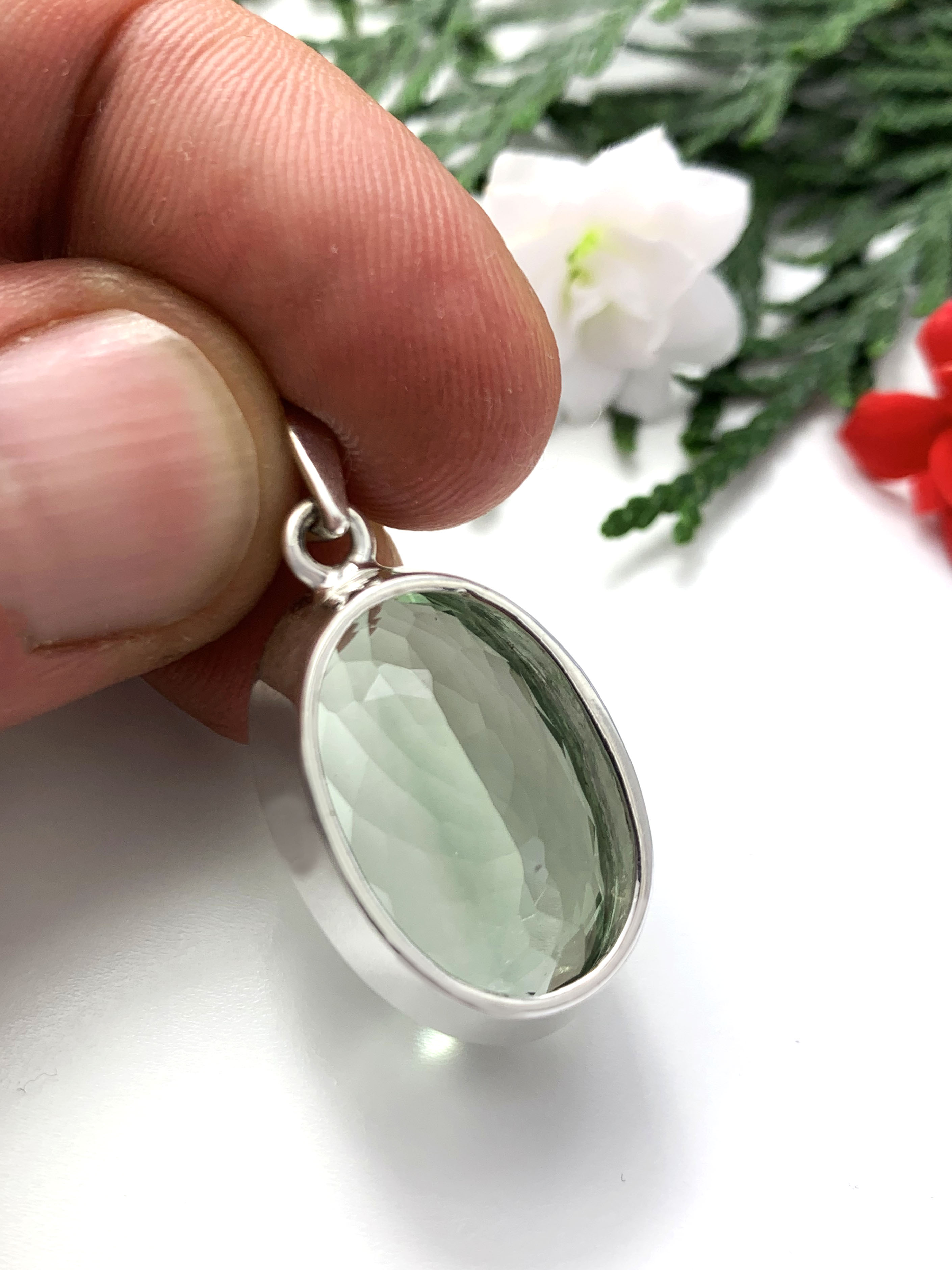 Green Amethyst Pendant