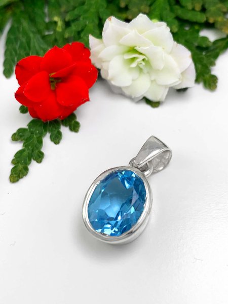 Blue Topaz Pendant