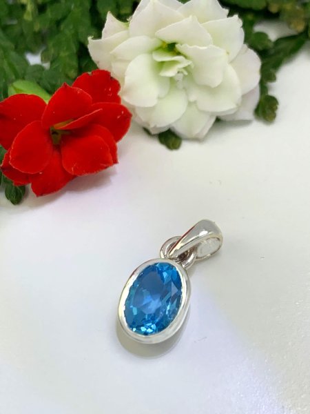 Blue Topaz Pendant