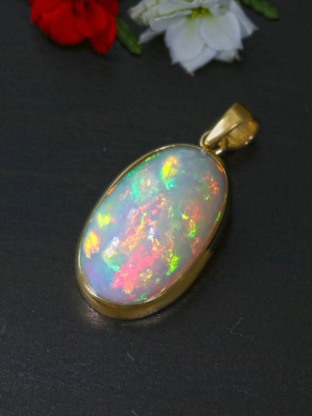 Opal Anhänger - Gold 14k