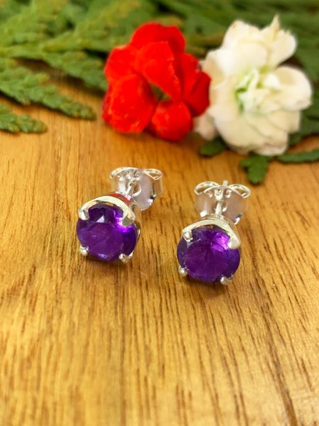 Amethyst Ohrstecker